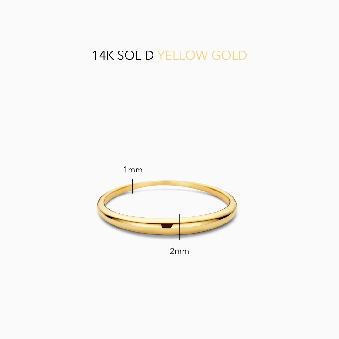 Slim Dome Ring - Gold