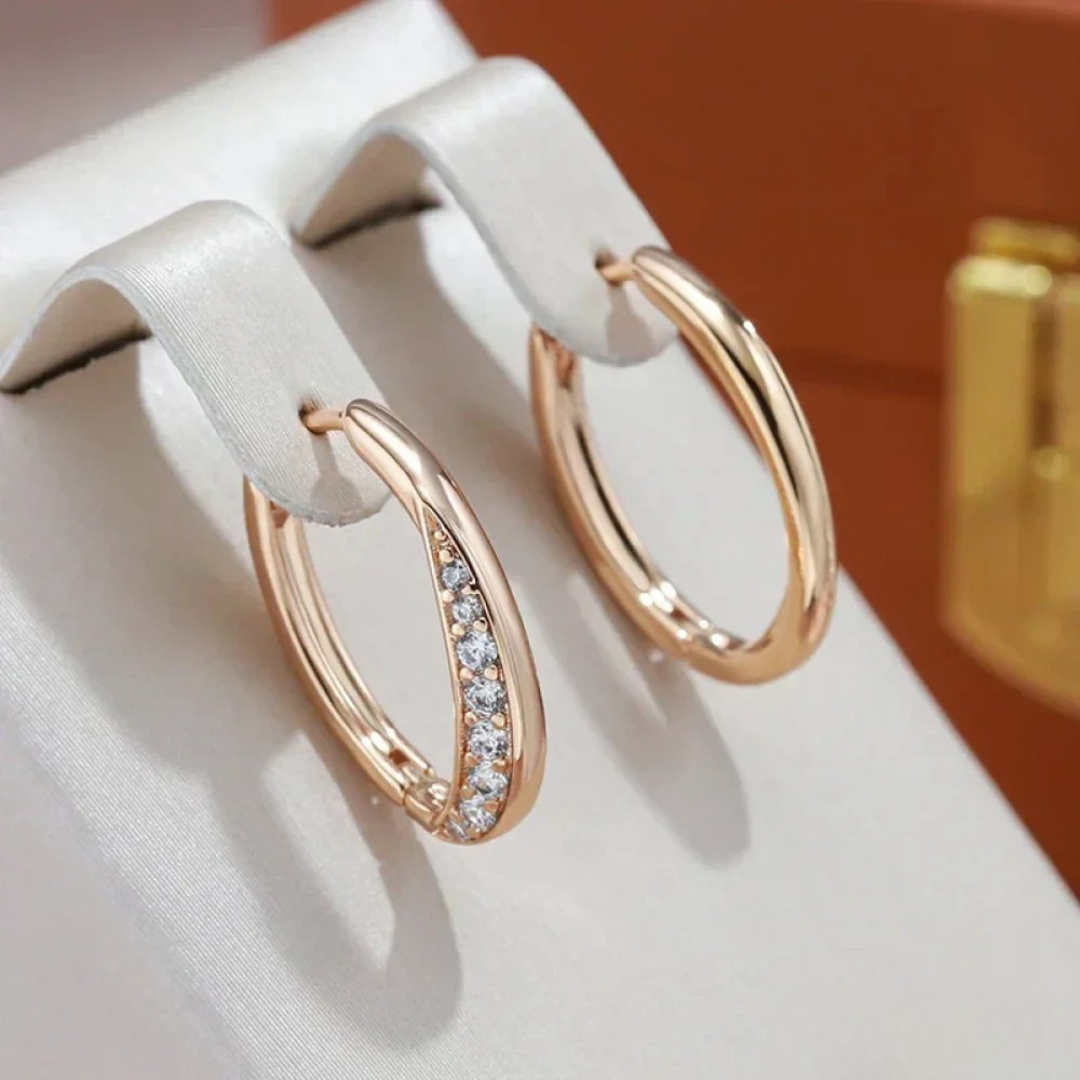 Chic Golden Hoops