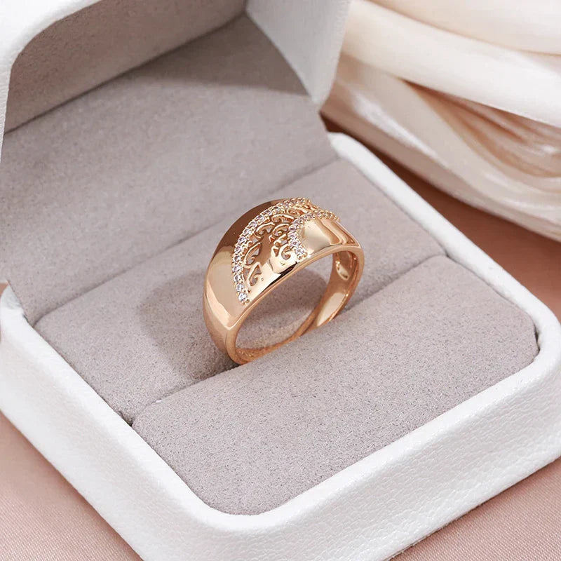Gold Hollow Elegant Ring