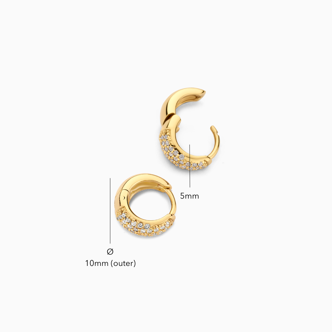 Jules Mini Hoops - Gold