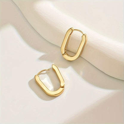 Kaylee | Elegant geometric-shaped hoop earrings