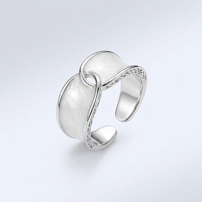 Jade Double Stone Ring - (Adjustable)