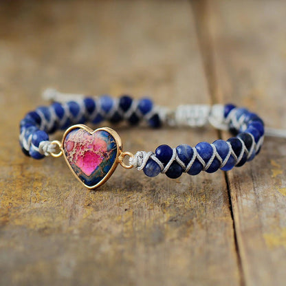Blue Jasper Love Bracelet