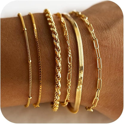The Isabell Bracelet Set | Gold