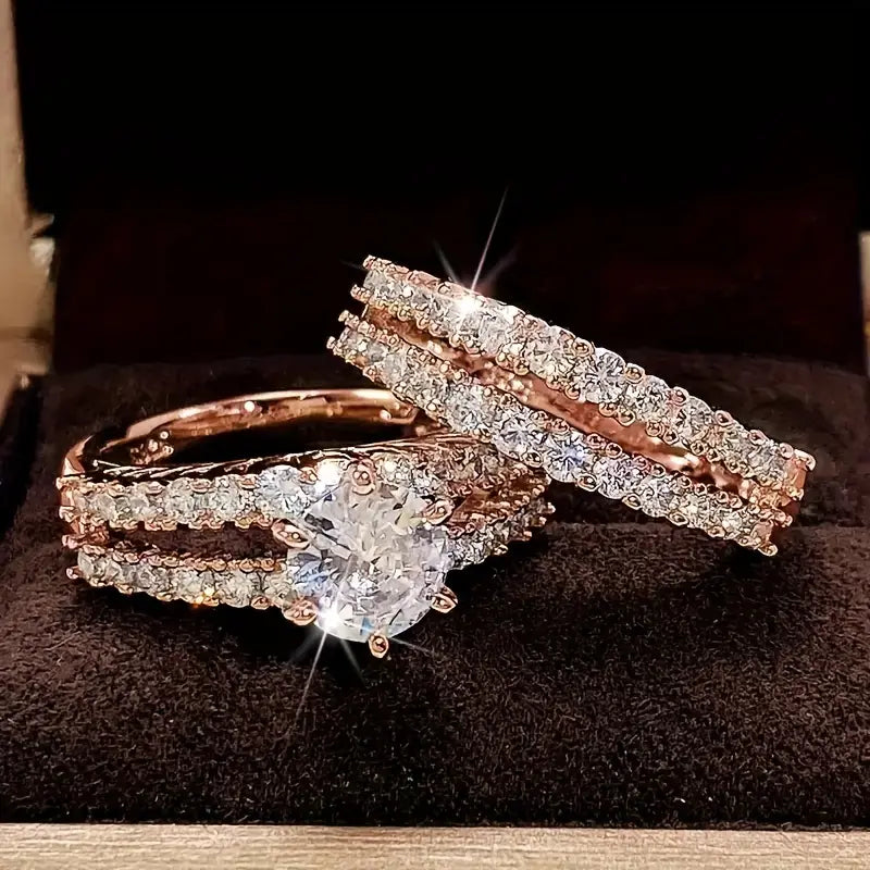 The Eternal Shine Ring Set | Gold