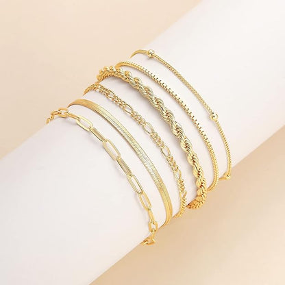 The Isabell Bracelet Set | Gold