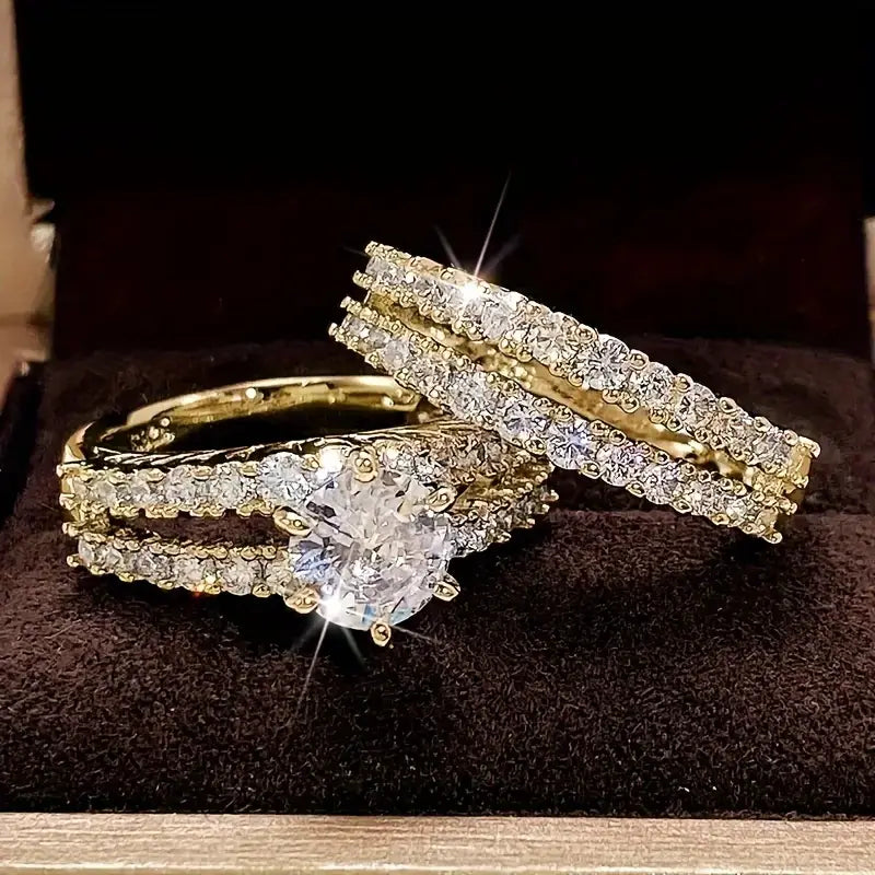The Eternal Shine Ring Set | Gold