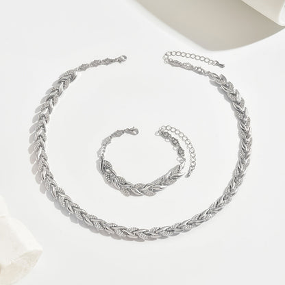 The Elegant Glass Rhinestone Fish Tail Set