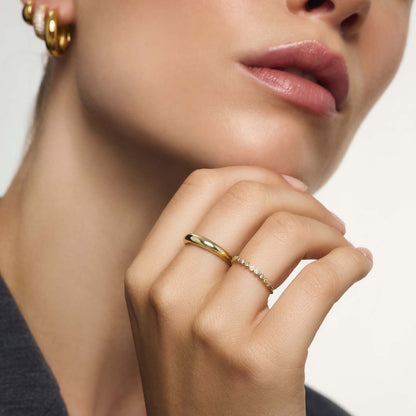 Midi Dome Ring - Gold