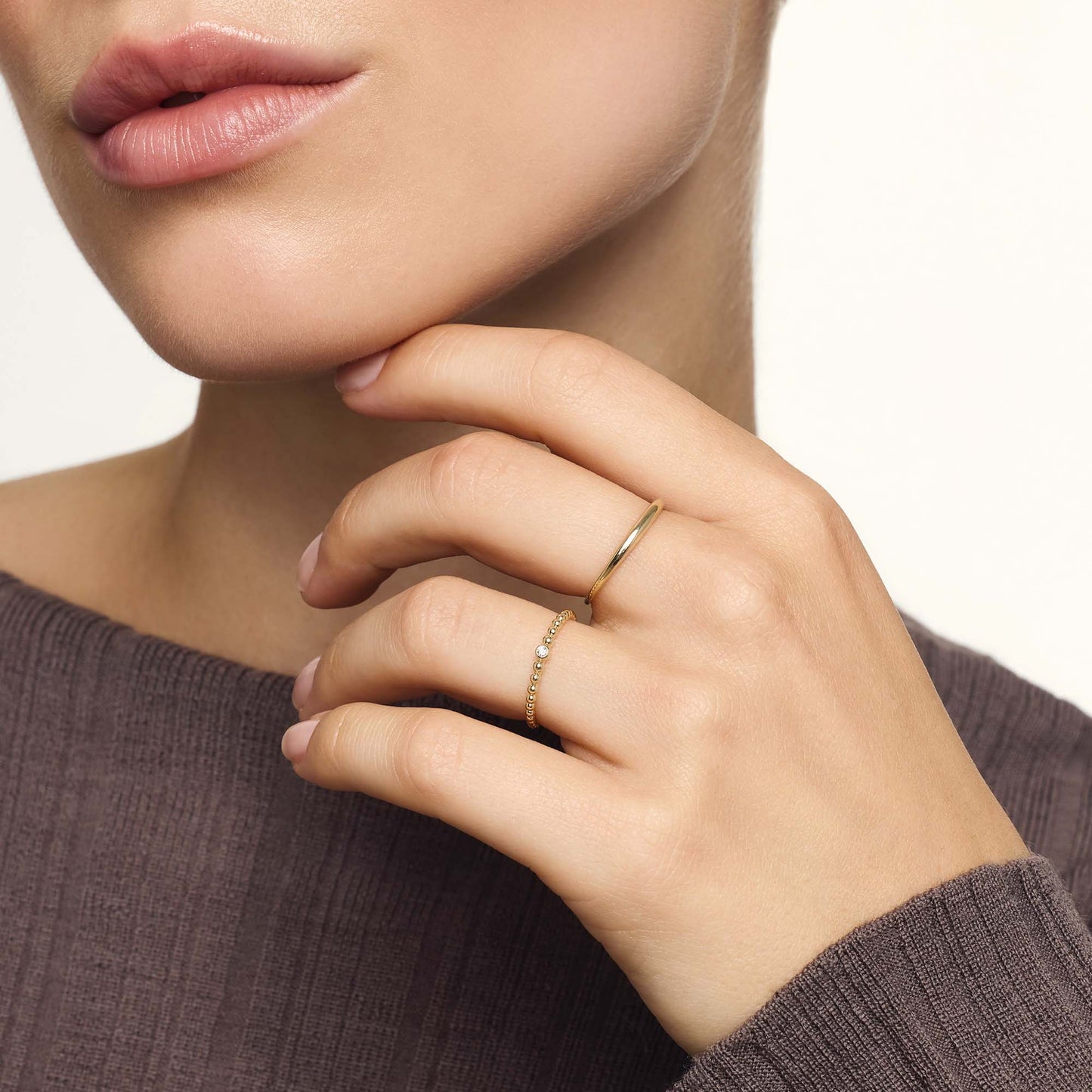 Slim Dome Ring - Gold