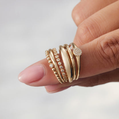 Midi Dome Ring - Gold