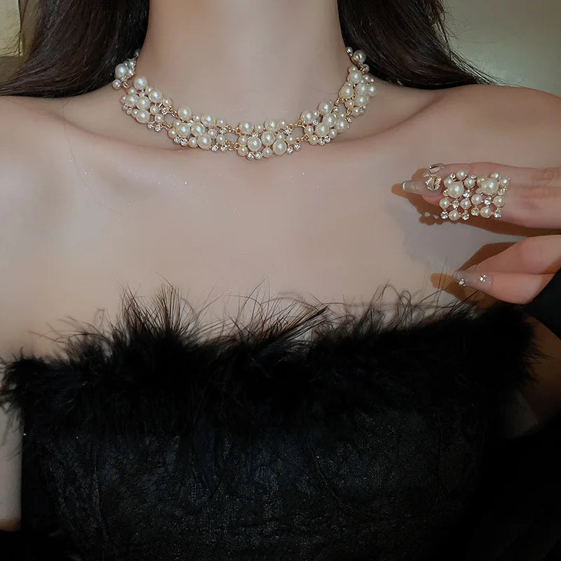 Timeless Pearl & Crystal Jewelry Set