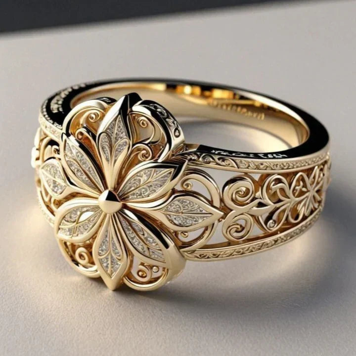 Blume Zirconia Exotic Gold Ring