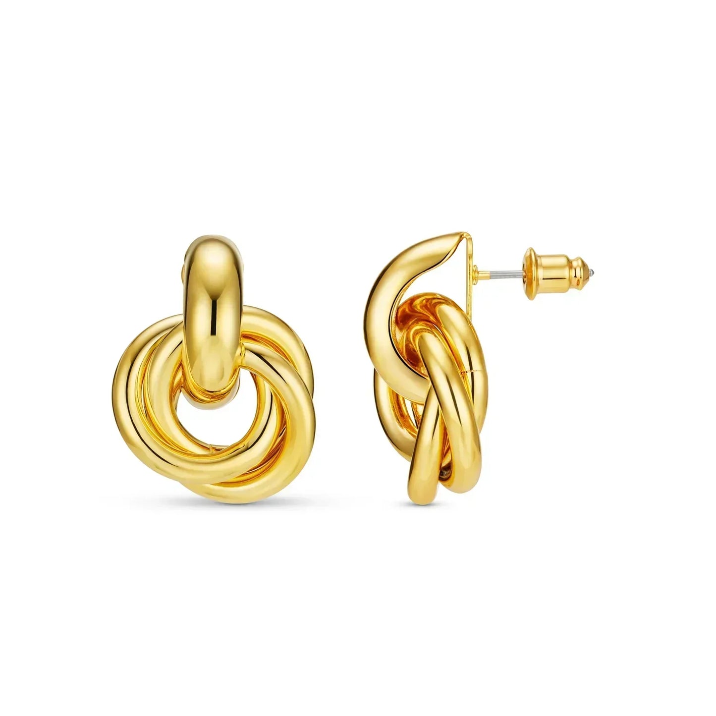 Interlocking Earrings - Gold