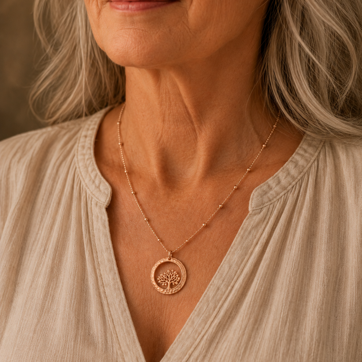 Tree Of Life Gold Necklace