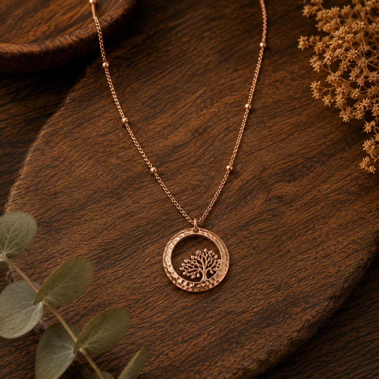 Tree Of Life Gold Necklace