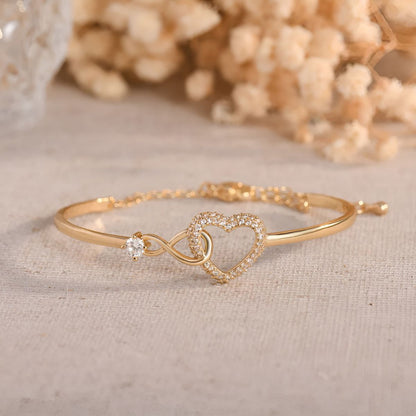 Golden & Silver Heart Bracelet