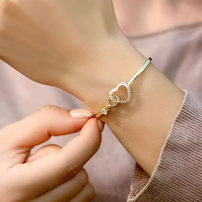 Golden & Silver Heart Bracelet
