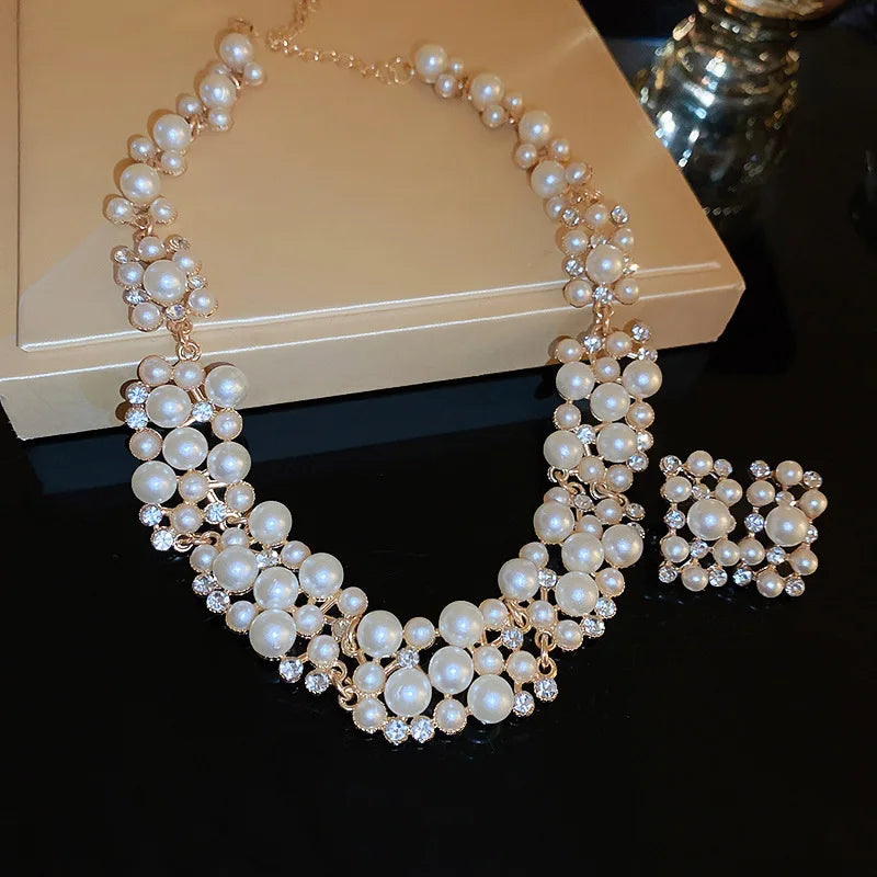 Timeless Pearl & Crystal Jewelry Set