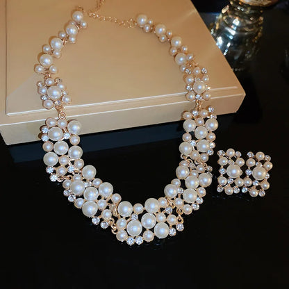 Timeless Pearl & Crystal Jewelry Set