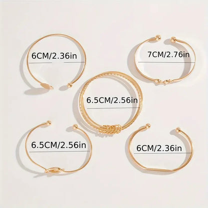 The Elegance Golden Knot Bracelet Set