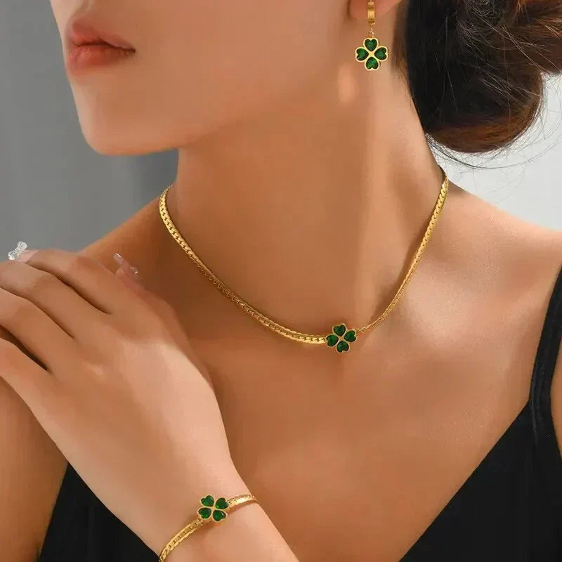Lucky Clover Jewelry Set