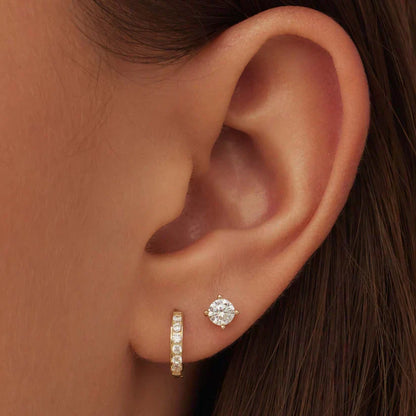 Brianne Gold Earrings with Stones