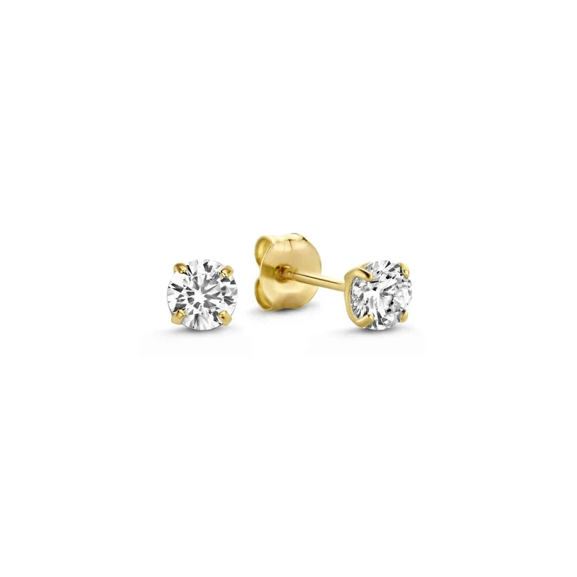 Brianne Gold Earrings with Stones