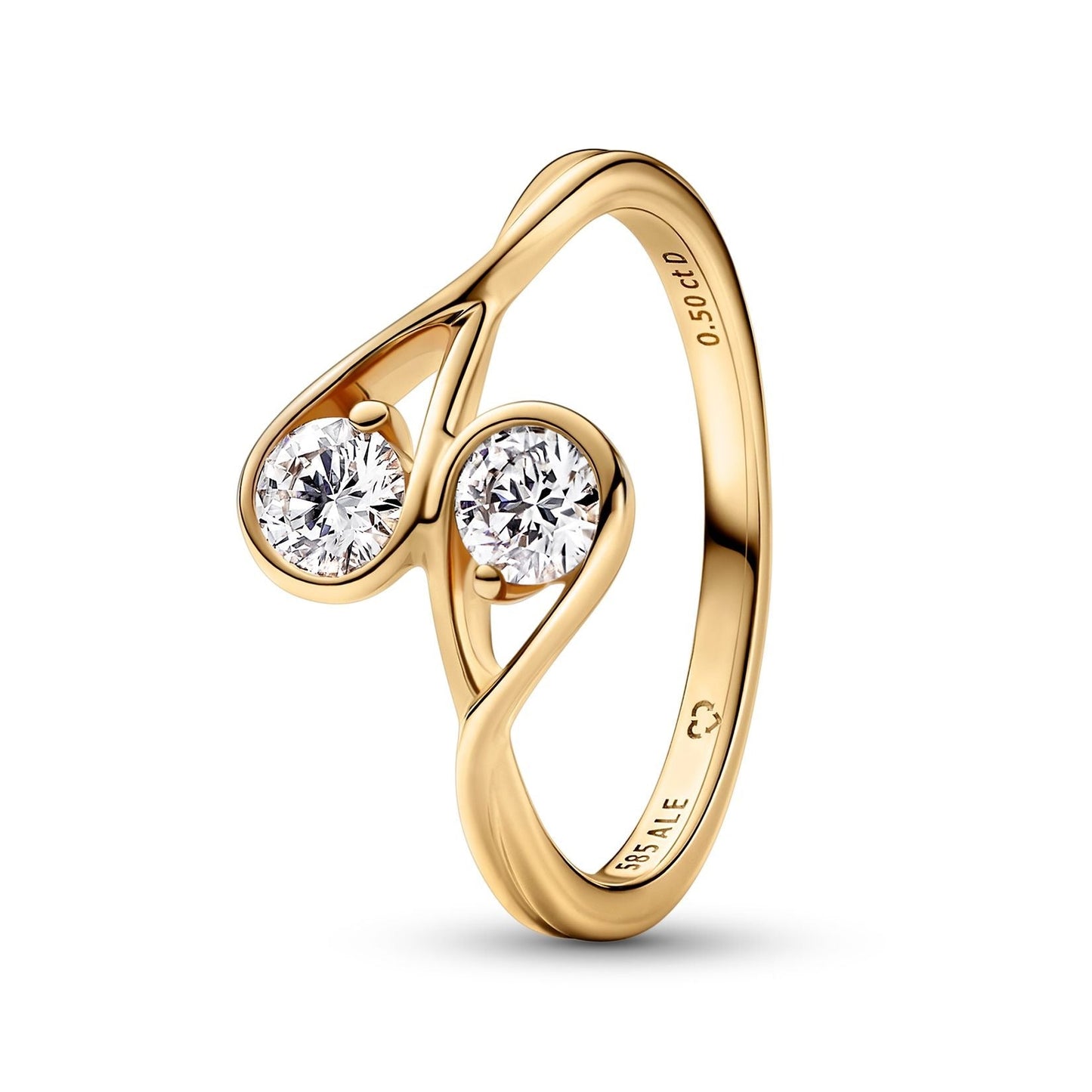 Vintage Zirconia Oval Ring